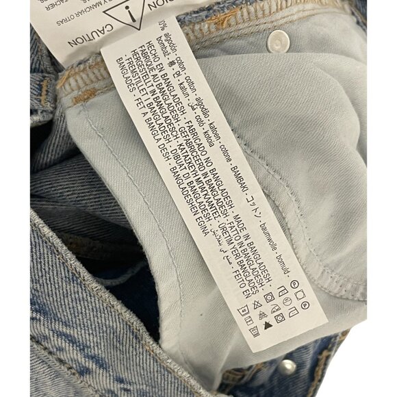 Zara Womens Long Denim Maxi Skirt Small Midi Waist Blue Front Slit 3660/090 NWT - Picture 12 of 15